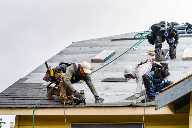 Professional Gutter Installation technician working in Saxonburg, PA
